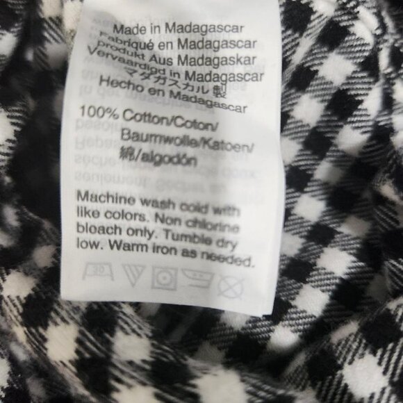 J Crew Merchantile Flannel Half Zip Pullover Sz Med MSRP $120 - Picture 7 of 10